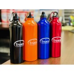 750 ML (25 FL. OZ.) ALUMINUM WATER BOTTLE WITH CARABINER